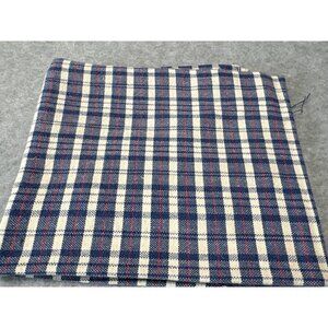 Blue & White Plaid Cotton Fat Quarter Fabric 18x22" Quilting Crafts